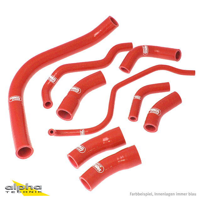 SAMCO SPORT Siliconschlauch Kit rot für Yamaha FZS1000 Fazer Modelljahr 2001-2005