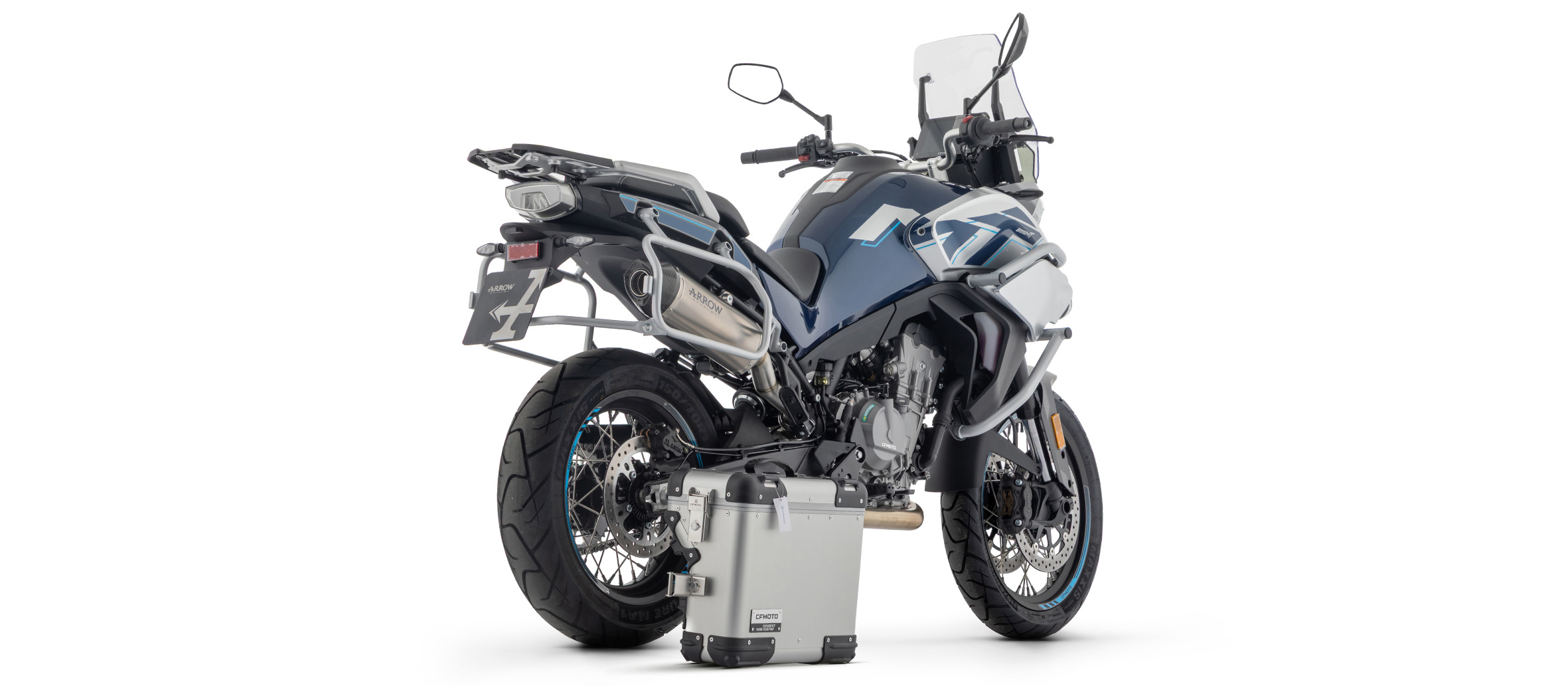 ARROW Auspuff RACE-TECH DARK Aluminium für CF Moto 800 MT 2025- 