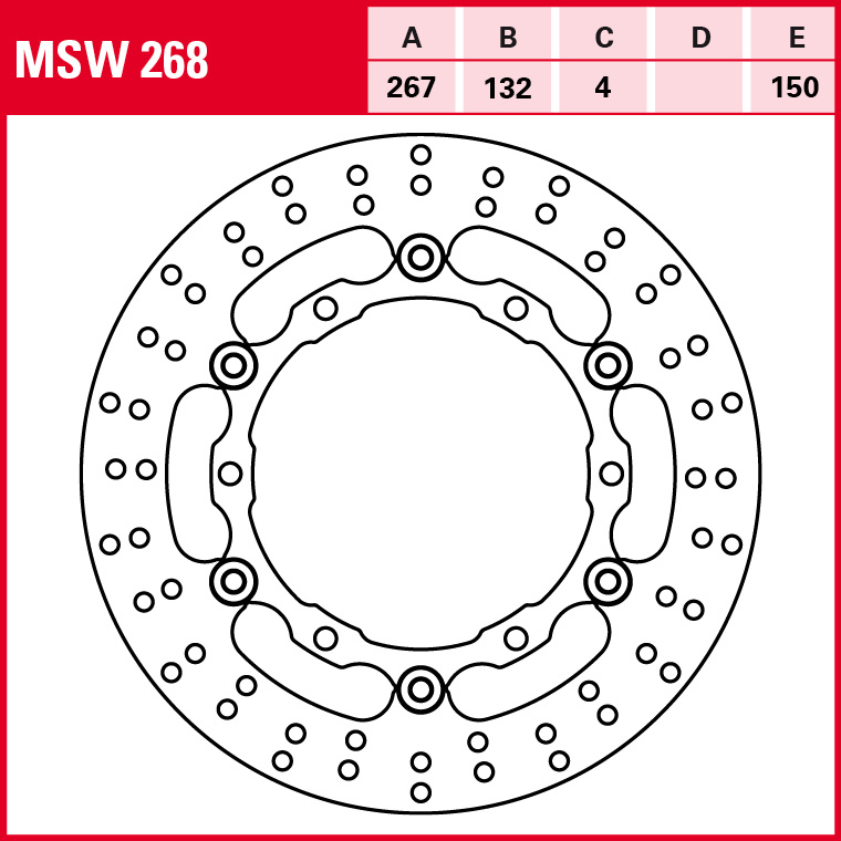 TRW Bremsscheibe Allround schwimmend MSW268