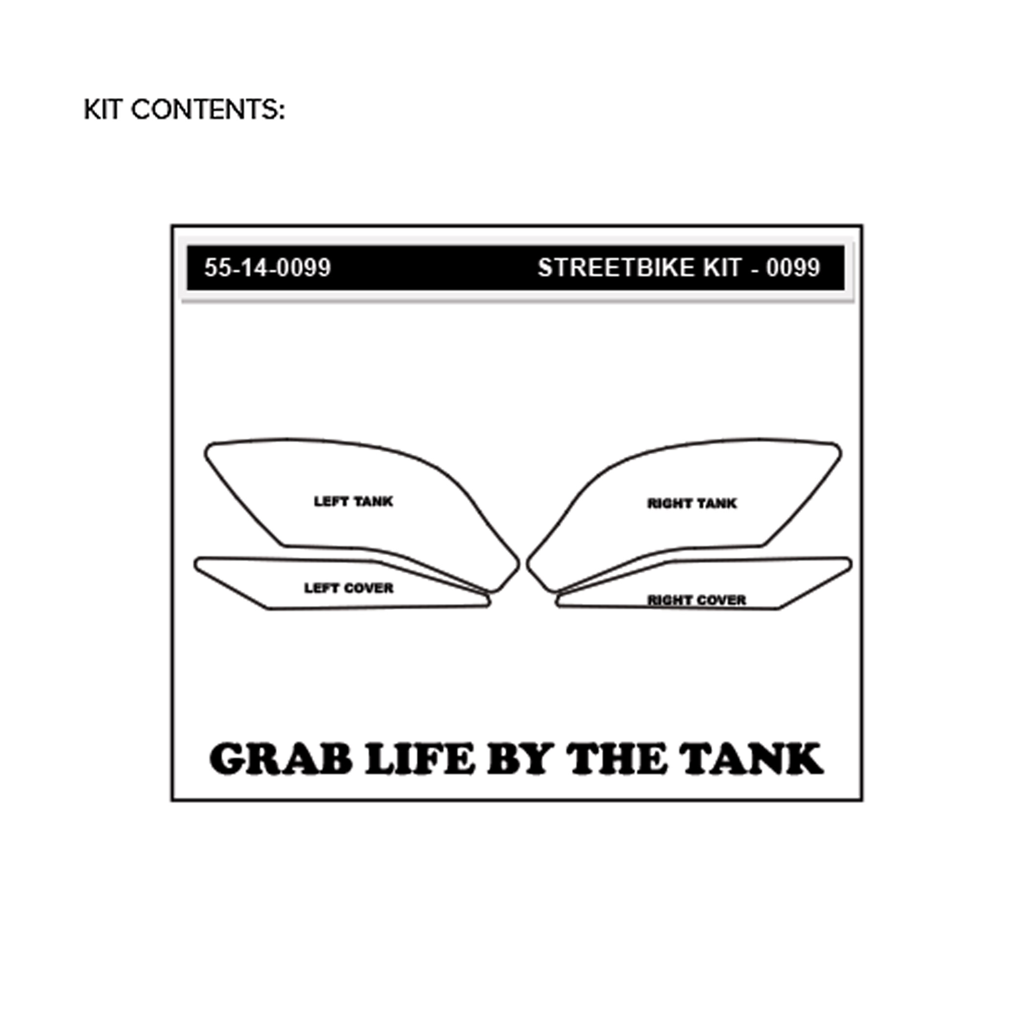 Stompgrip Traction Pads klar, für Yamaha YZF-R1 / M, 2015-22