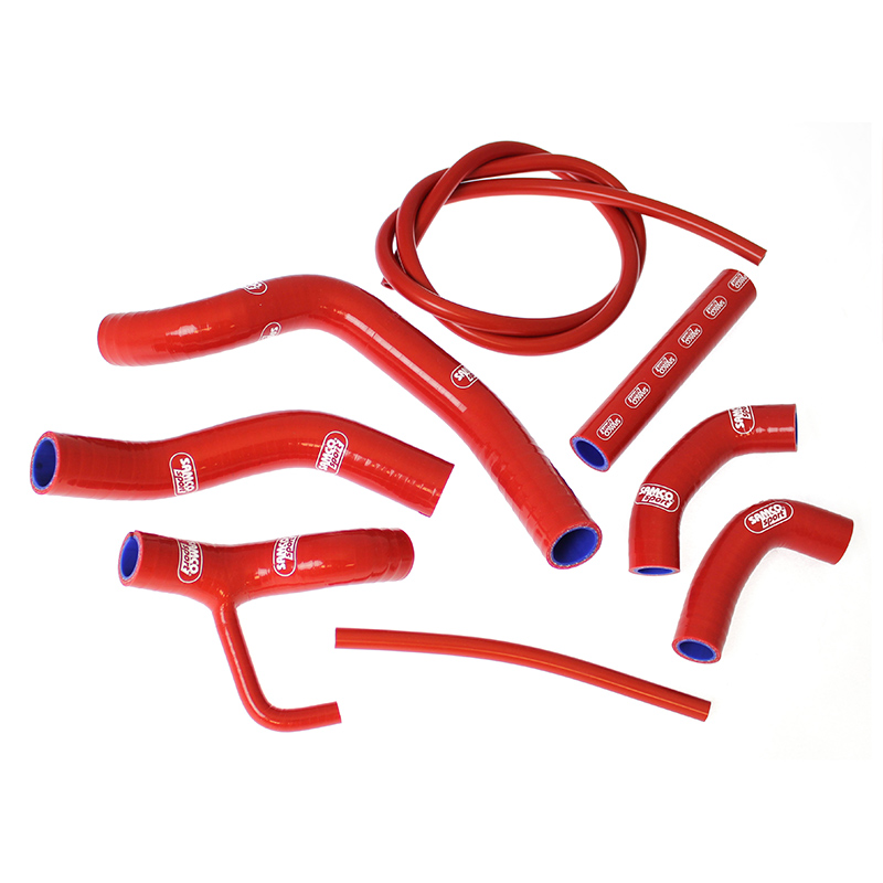 SAMCO SPORT Siliconschlauch Kit rot für Ducati Multistrada 1200 S Pikes Peak Touring Granturismo Modelljahr 2010-2014