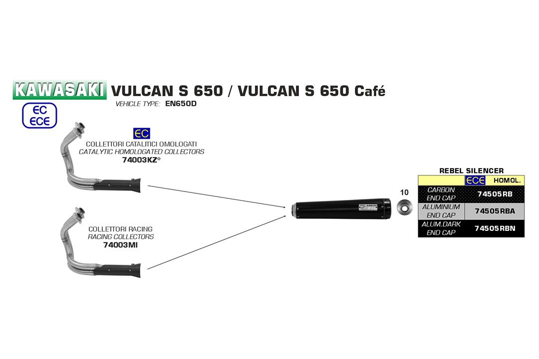 arrow rebel exhaust vulcan s price