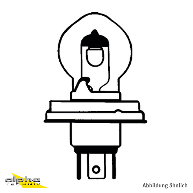 LAMPE 12V 75/75W POR45T G40X75 C-8/S-2 AUSF.: GELB