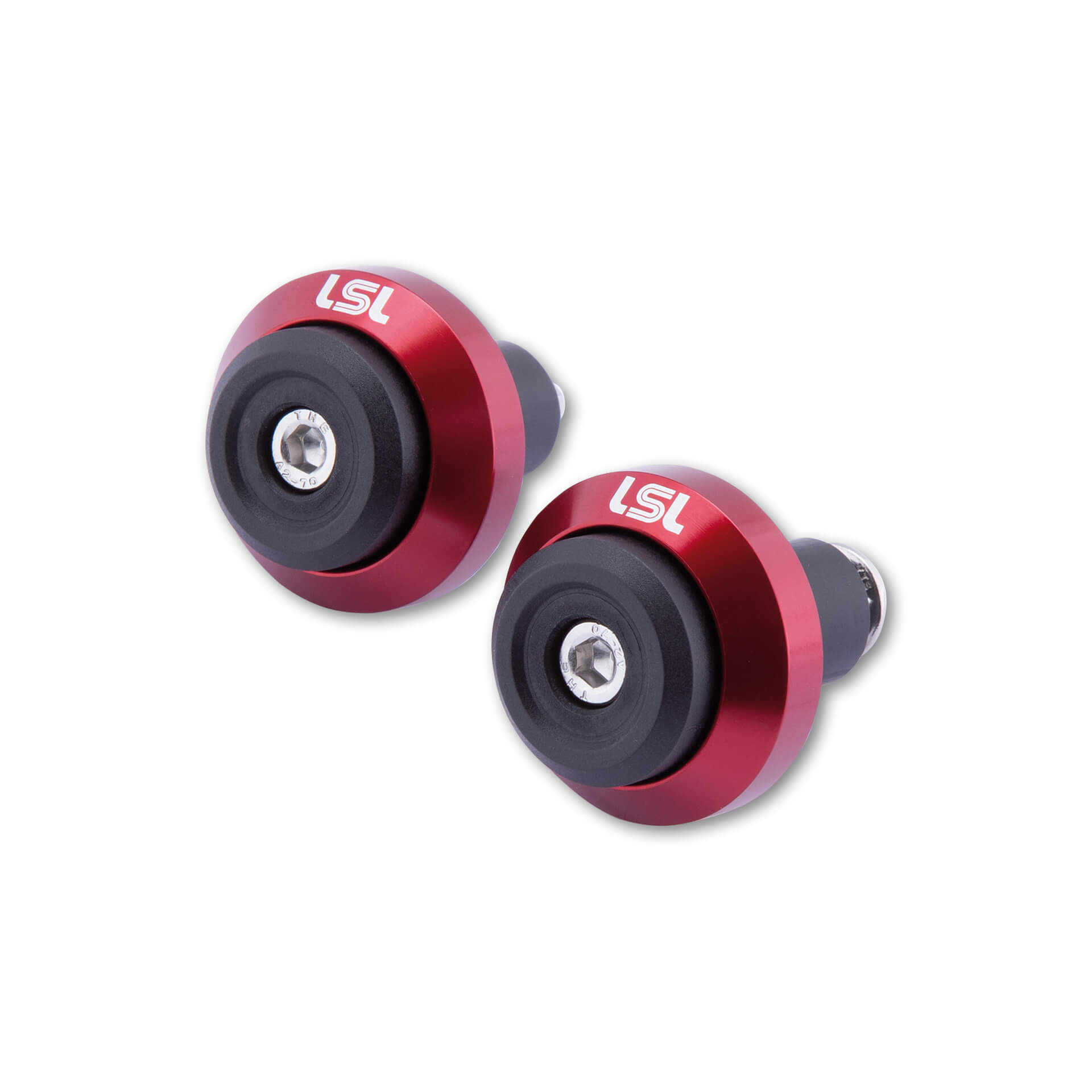 LSL Lenkergewicht GONIA, Aluminium, mit LSL-Logo, für Lenker mit 14mm und 18 mm Innendurchmesser, rot