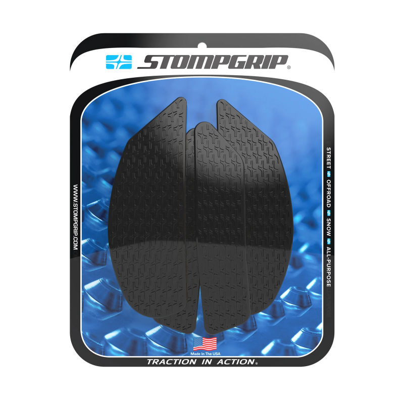Stompgrip Tank Pad schwarz, Icon, Streetbike Tank Kit - Tank Seiten, für Kawasaki, ZX-4R(R) Ninja 2023-2026