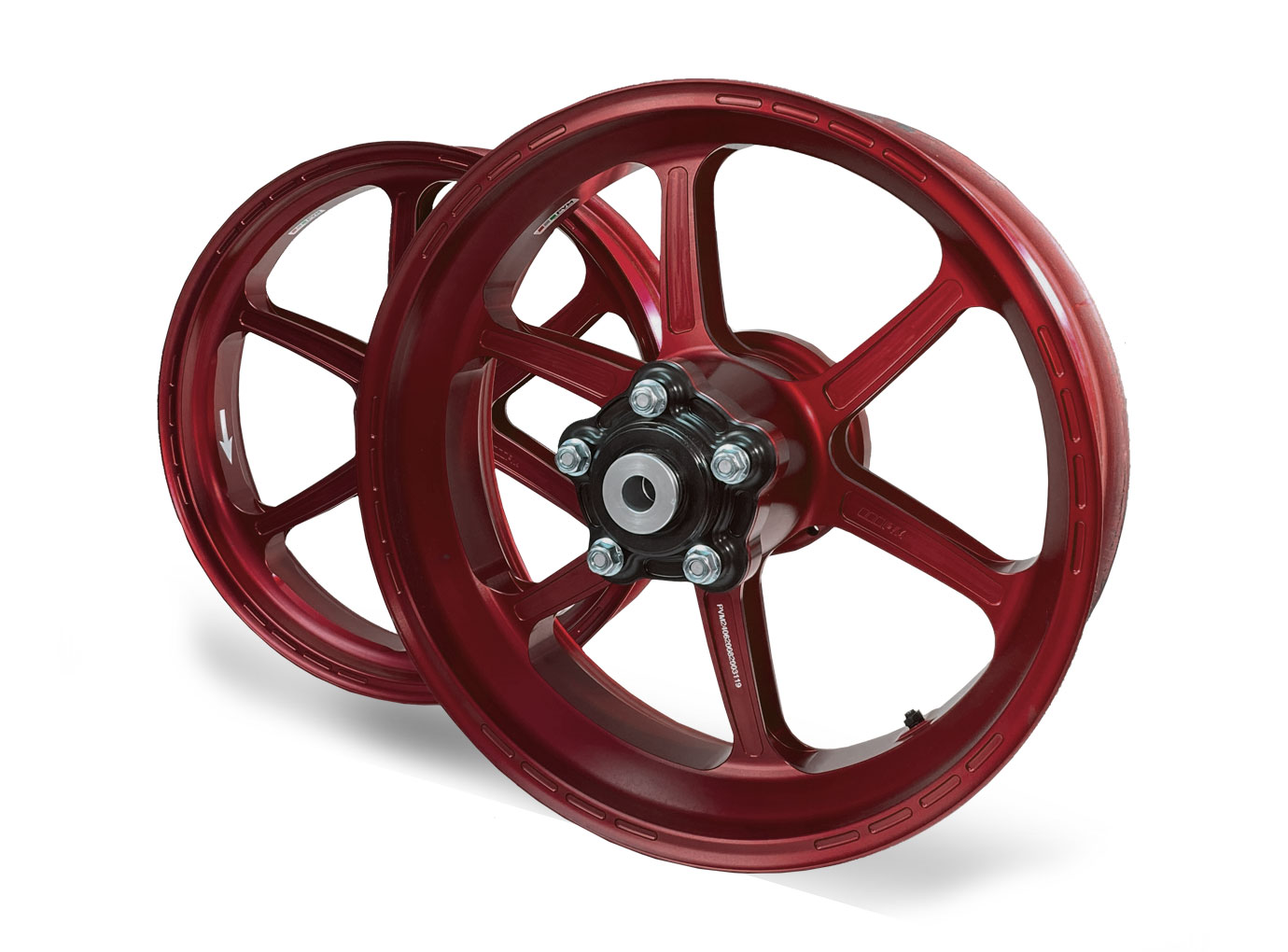 PVM 3V Umbausatz 17 Zoll Aluminium Schmiedefelgen rot matt für Honda Africa Twin CRF1000 / CRF1100 ab 2015- PVM 3V Umbausatz 17 Zoll Aluminium Schmiedefelgen rot matt für Honda Africa Twin CRF1000 / CRF1100 ab 2015-