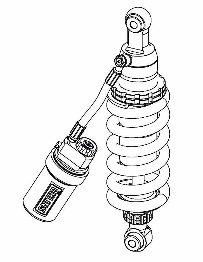 Öhlins Federbein Road & Track HO 913 für Honda CB650R und CBR650R, Modelljahr2019-2022