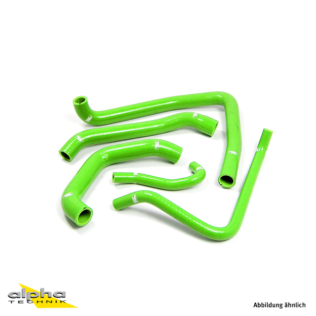 SAMCO SPORT Siliconschlauch Kit grün für Kawasaki ZX-14R Modelljahr 2006-2022