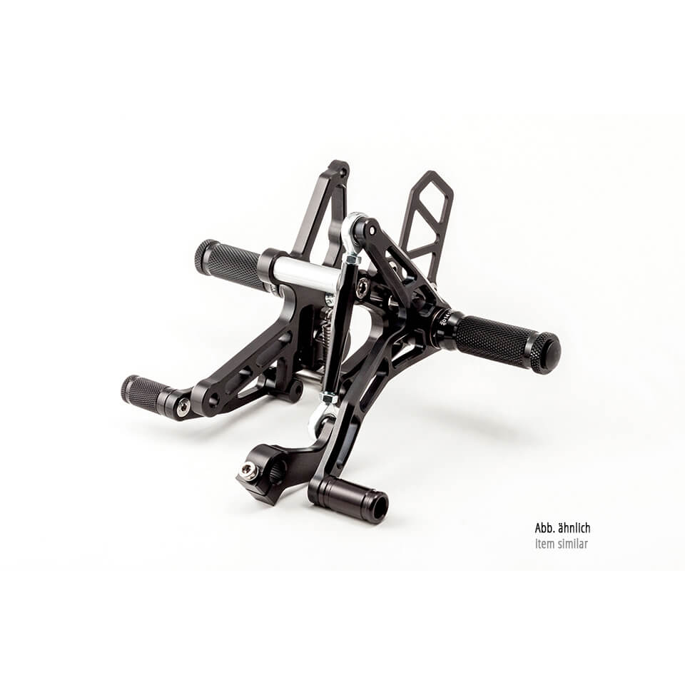 LSL Rastenanlage für Suzuki GSXR600, 1997-2000, GSXR750, 1996-1999, schwarz