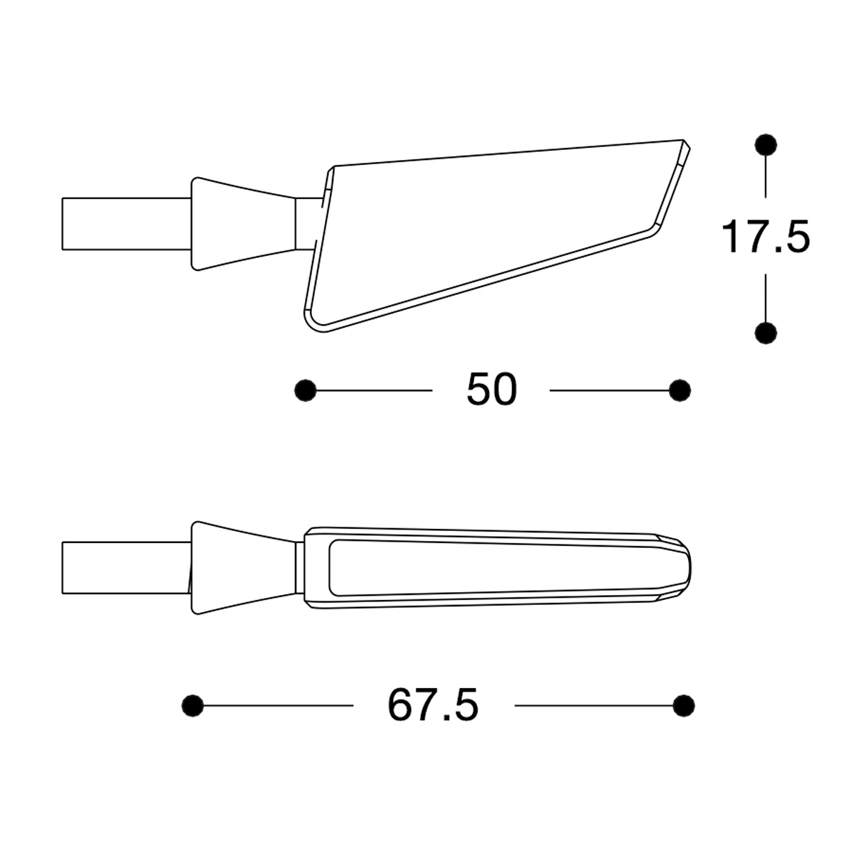 Barracuda sequentieller Blinker SQ-LED B-LUX