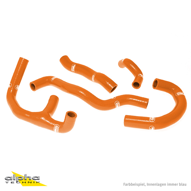 SAMCO SPORT Siliconschlauch Kit orange für Aprilia RS250 Modelljahr 1994-2003