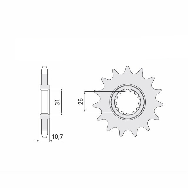 EK-Chain Kettensatz 525 MVXZ-2 für Yamaha MT-09, Typ RN69/RN82/RN83, ab Modelljahr 2021-