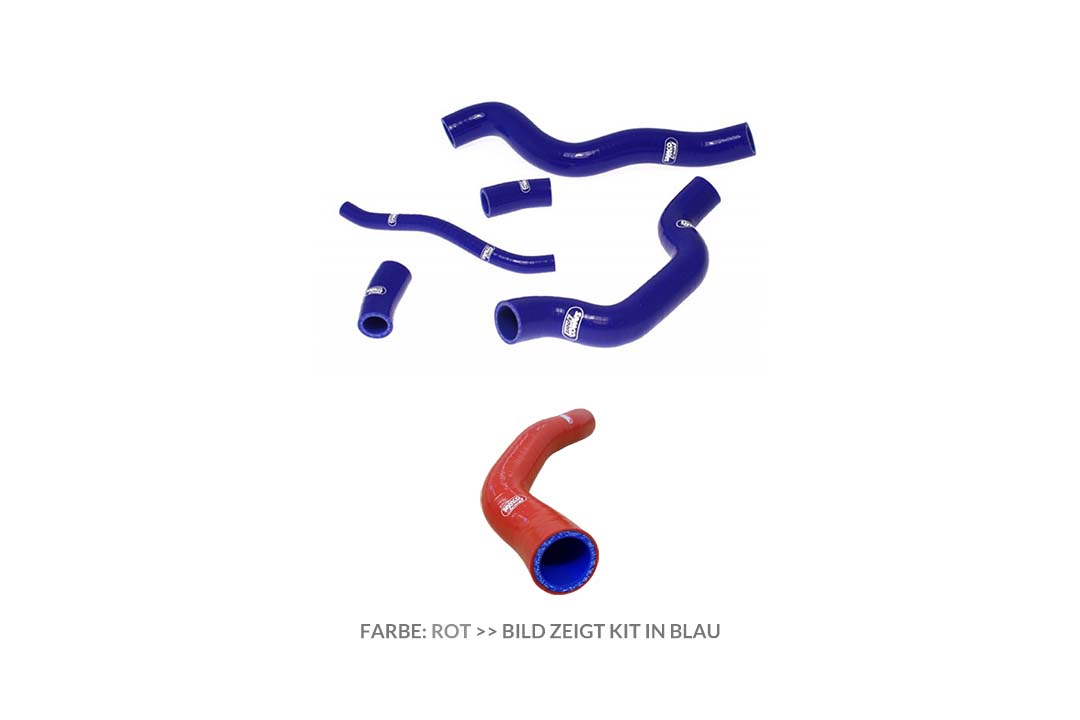SAMCO SPORT Siliconschlauch Kit rot für Suzuki SV1000 Modelljahr 2003-2007