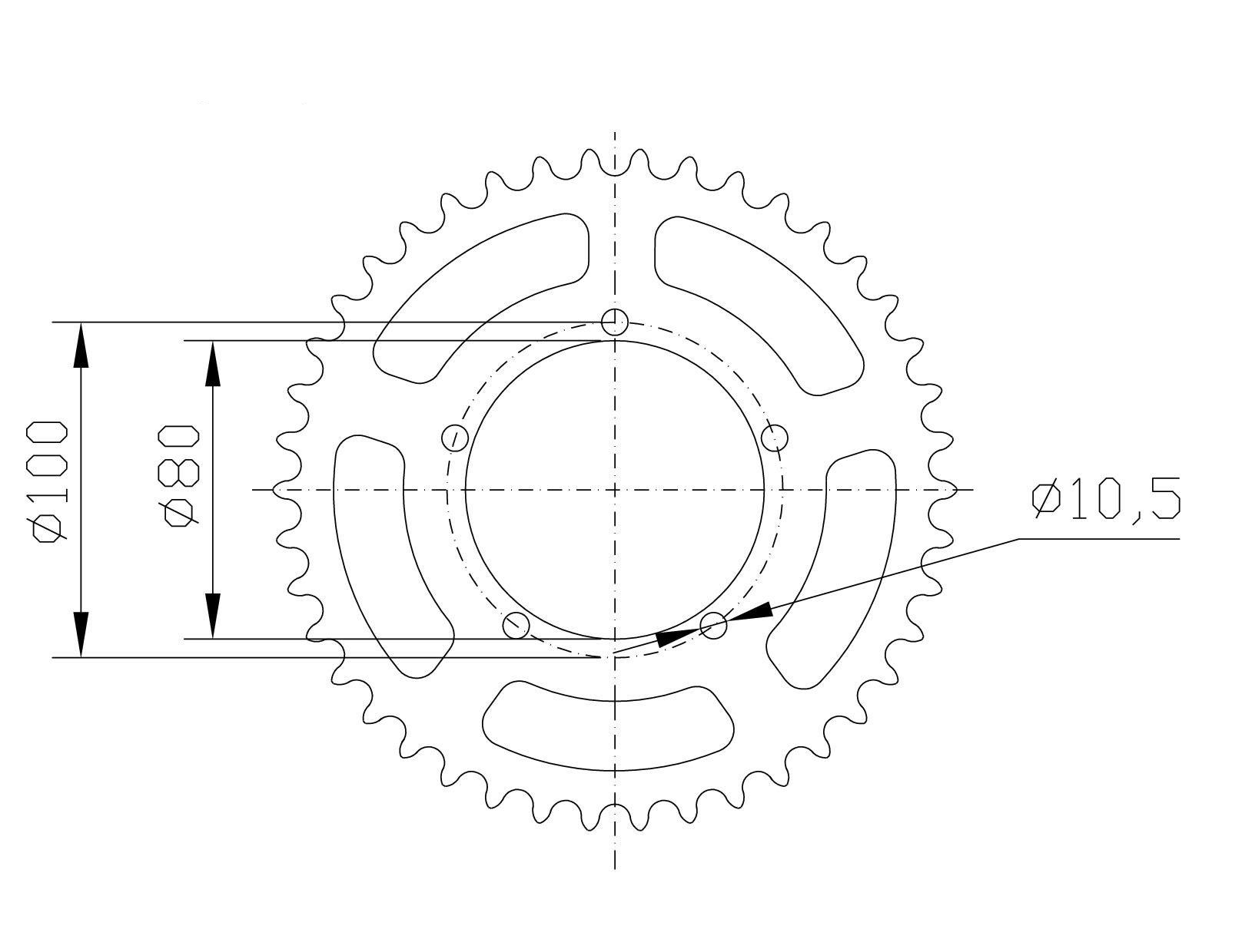 Kettenrad Aluminium, BMW Z-45