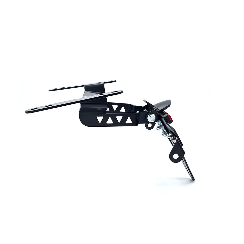 alpha Technik Kennzeichenhalter Edelstahl schwarz für Honda CB650R, CBR650R 2019-2020 