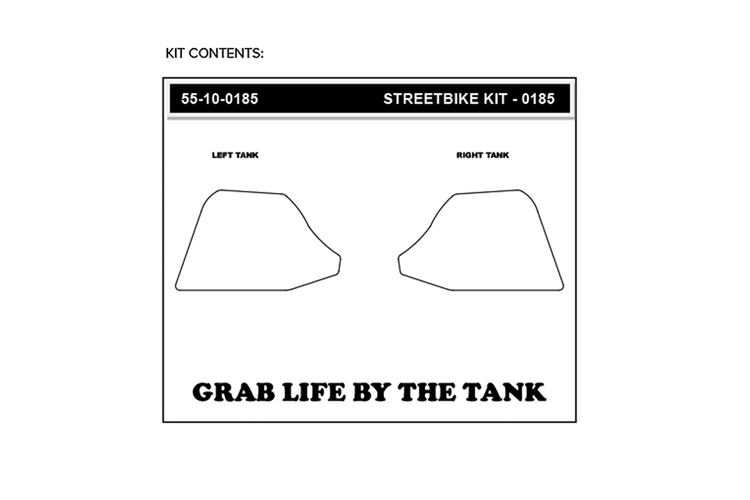 Stompgrip Tank Pad schwarz, Volcano, Streetbike Tank Kit für Ducati Multistrada V4 (S, S Sport), 2022-2026