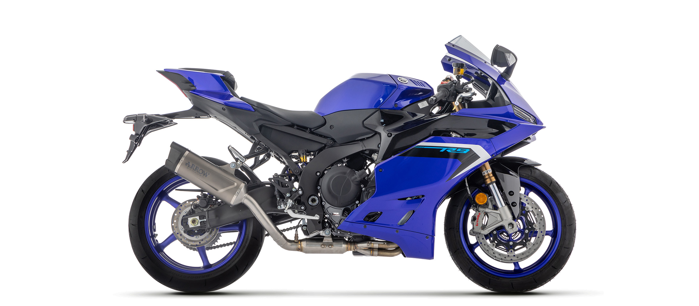 ARROW Racinganlage INDY RACE EVO Titanhülle für Yamaha R9 Modelljahr 2025- ohne Straßenzulassung