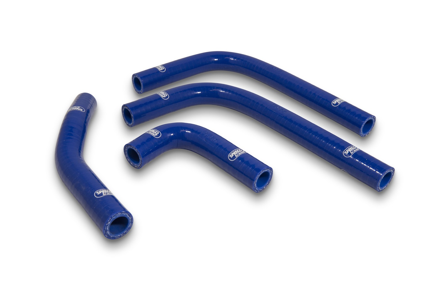 SAMCO SPORT Siliconschlauch Kit OEM Design blau für Kawasaki KX250F Modelljahr 2017-2019
