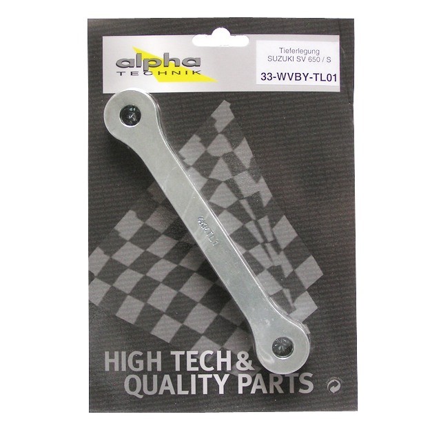 alpha Technik Tieferlegungssatz 25mm für Suzuki SV650,S; Typ WVBY; Modelljahr 2003-