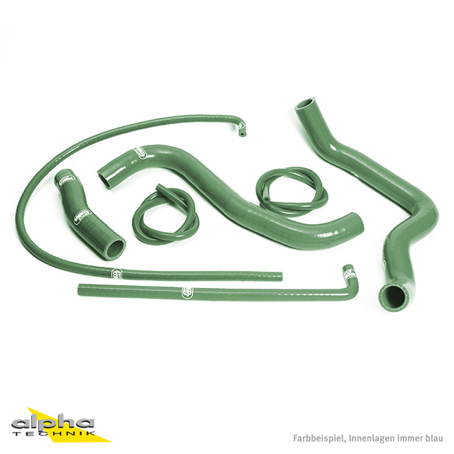 SAMCO SPORT Siliconschlauch Kit B.R. green für Suzuki GSXR1000 Modelljahr 2007-2008