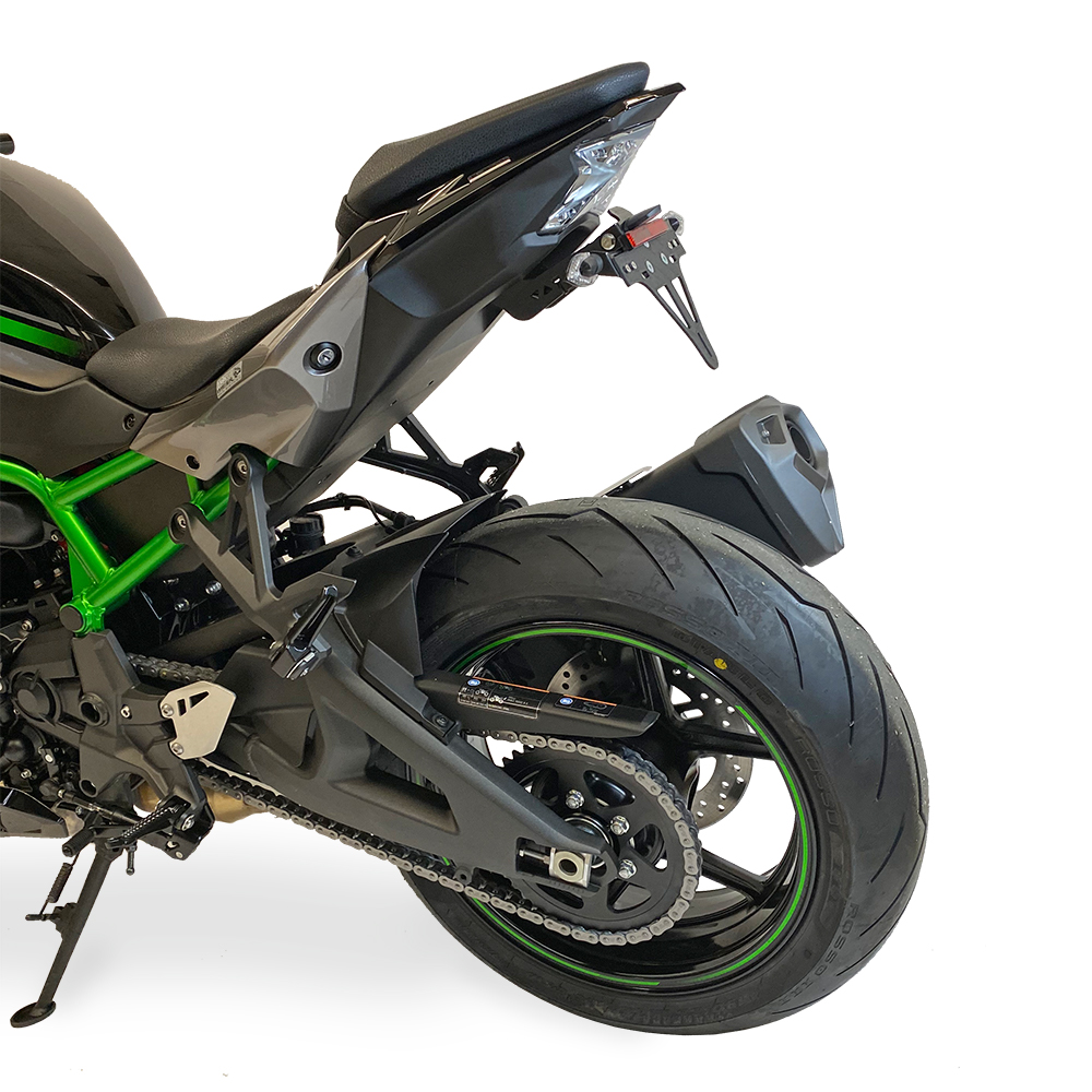 alpha Technik Kennzeichenhalter für Kawasaki Z H2; Typ ZRT00K; Modelljahr 2020-