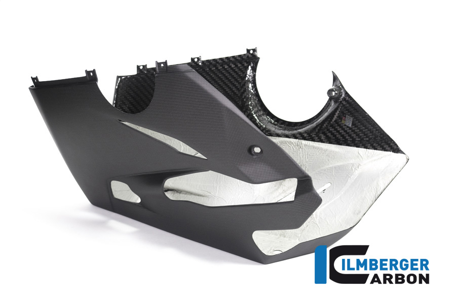 Ilmberger Carbon Verkleidungsunterteil für Akrapovic Slip On Auspuff für Ducati Panigale V4 / V4S ab2018