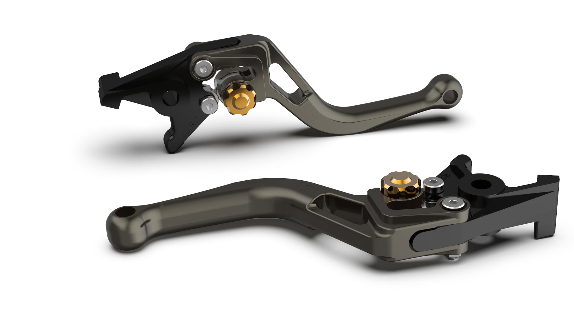 LSL Bremshebel BOW R82, kurz, anthrazit/gold