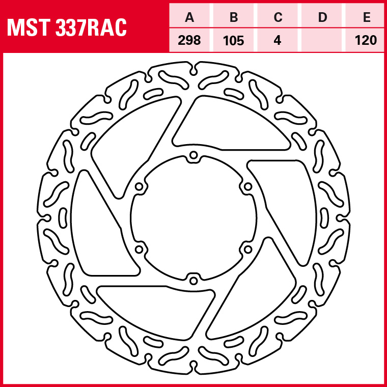 TRW Bremsscheibe Sportiv starr MST337RAC