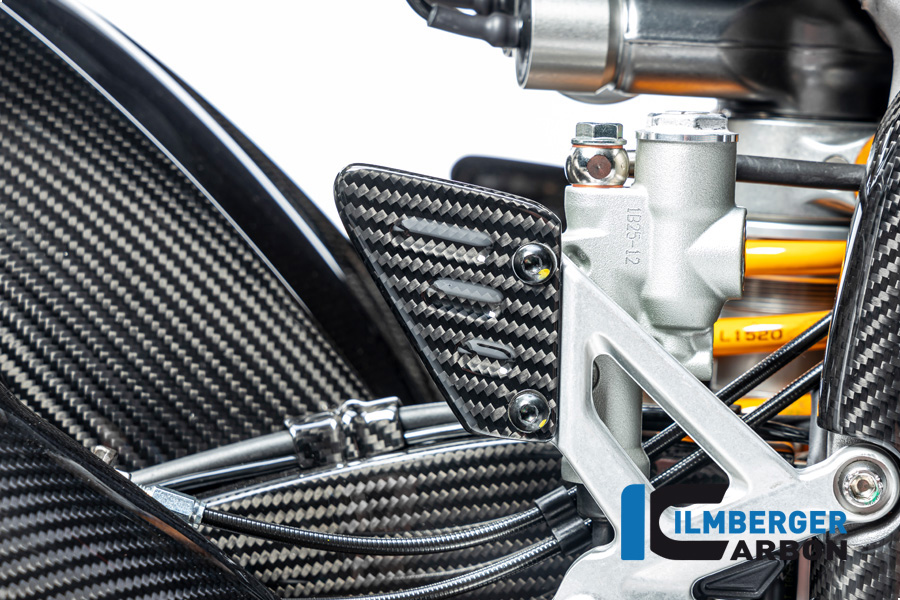Ilmberger Carbon Fersenschutz rechts glanz für Aprilia RSV4 / Tuono V4 2021-