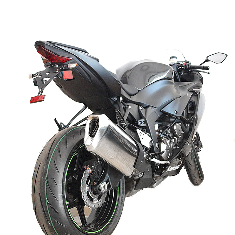 alpha Technik Kennzeichenhalter für Kawasaki ZX-6R; Typ ZX636G; Modelljahr 2019-
