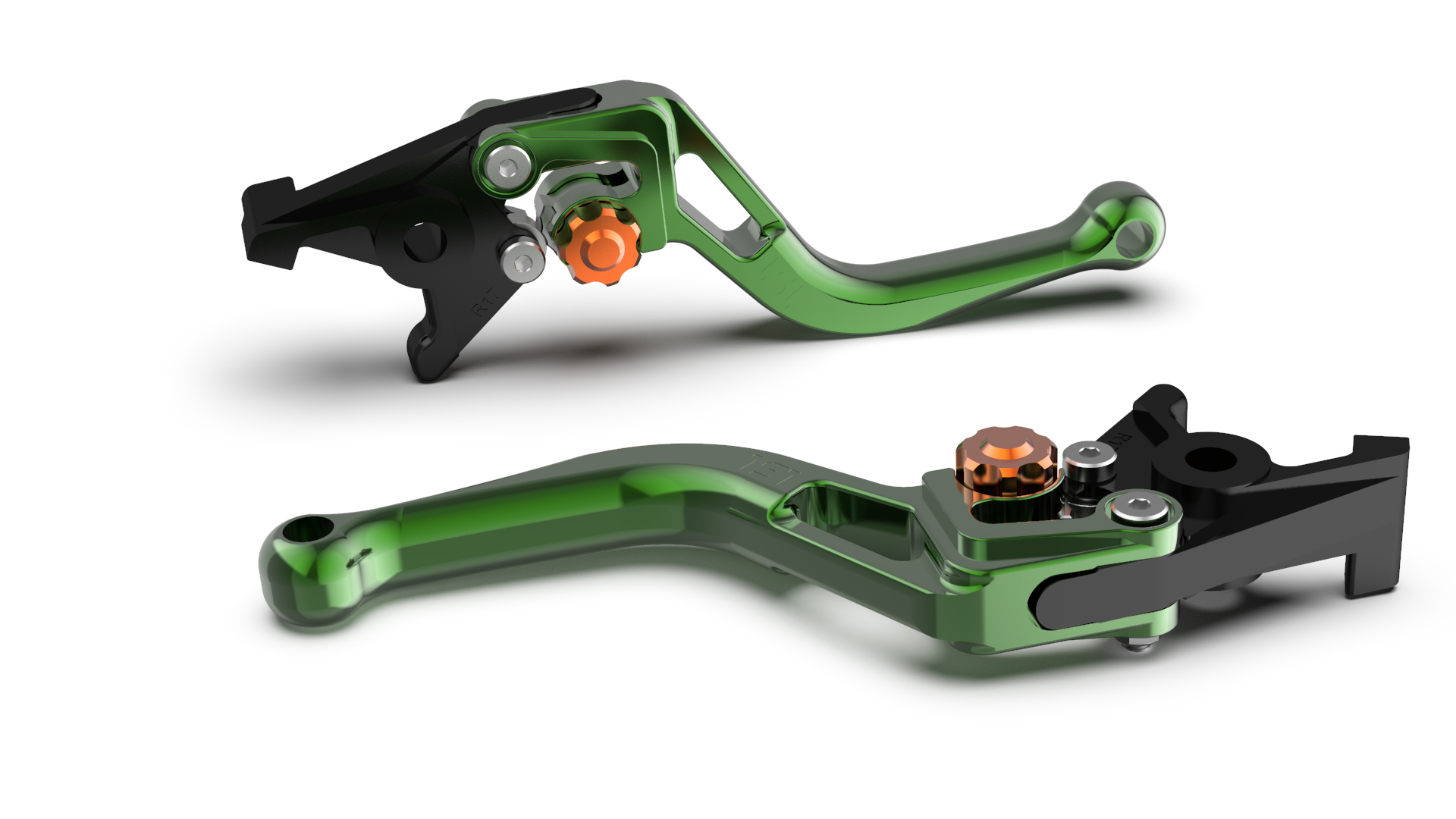 LSL Bremshebel BOW R82, kurz, grün/orange