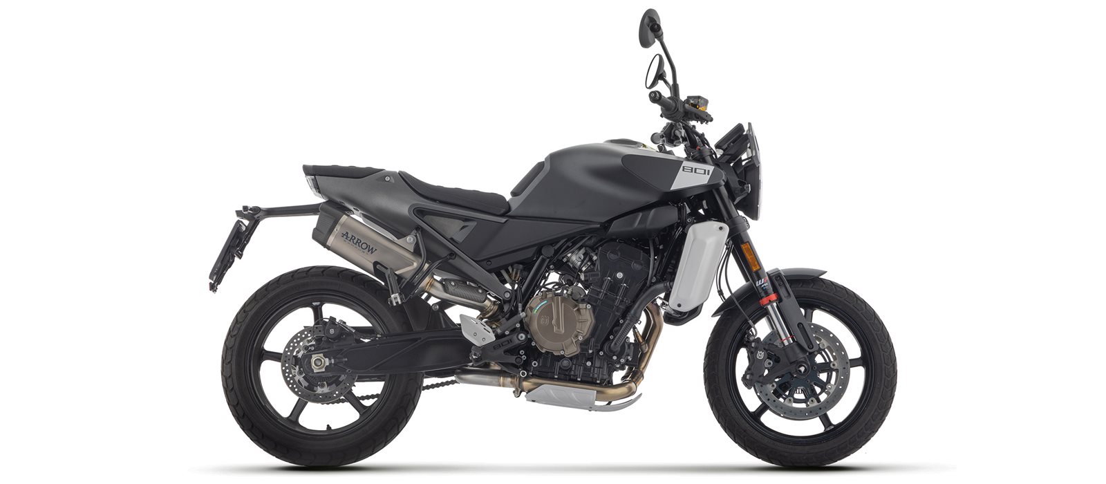 ARROW Auspuff INDY RACE EVO Titanhülle für Husqvarna Svartpilen 801 Modelljahr 2024-