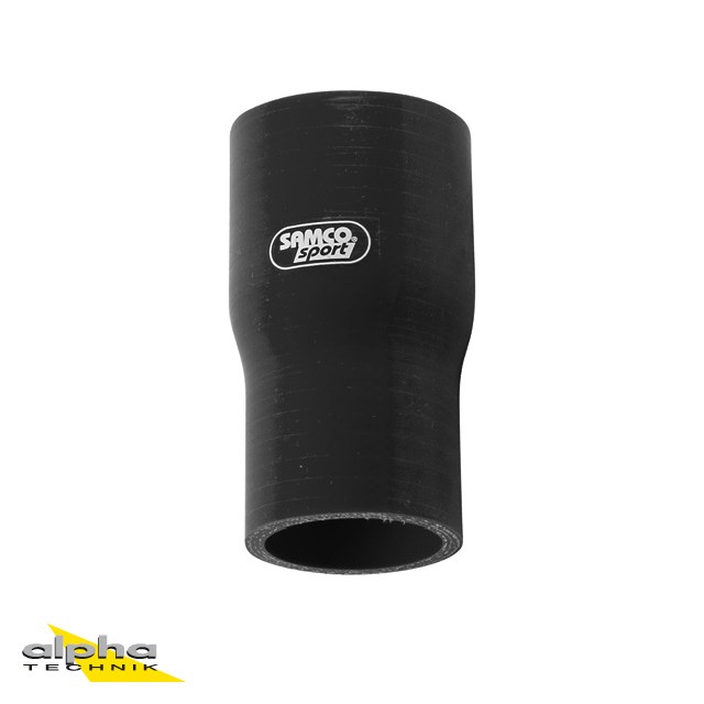 SAMCO SPORT Siliconschlauch Reduzierstück schwarz von Innendurchmesser 28 mm auf 25 mm