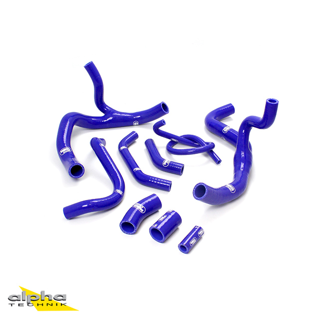 SAMCO SPORT Siliconschlauch Kit nur für HRC-Kühler blau für Honda CBR1000RR Modelljahr 2008-2011
