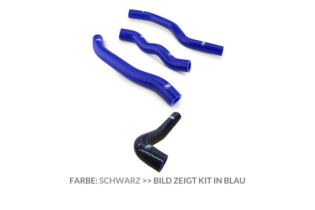 SAMCO SPORT Siliconschlauch Kit schwarz für Yamaha XTZ750 Super Tenere Modelljahr 1989-1997