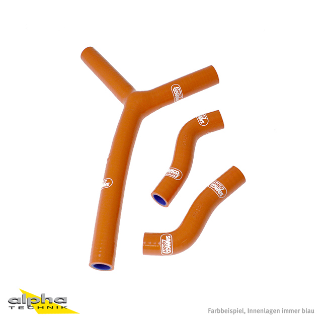 SAMCO SPORT Siliconschlauch Kit orange für KTM 250 SX-F Modelljahr 2005-2006