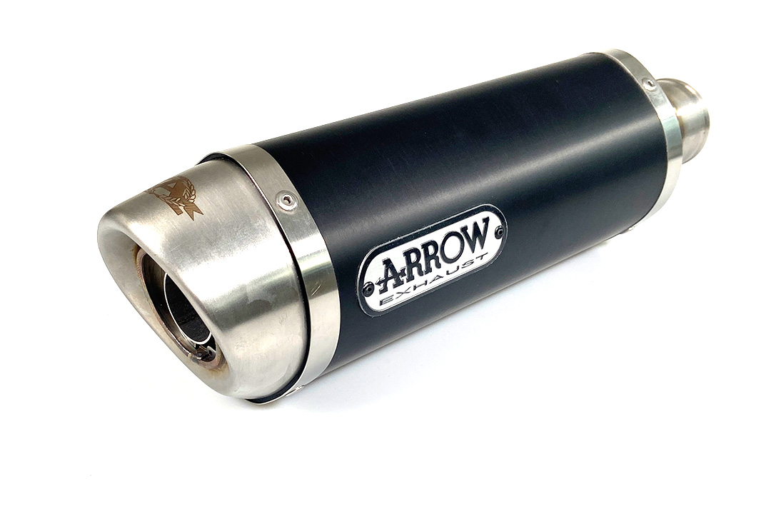 ARROW Auspuff STREET THUNDER FÜR Honda CBR650F 2014-, Aluminium schwarz mit Edelstahl Endkappe (Nur mit ARROW Krümmer)