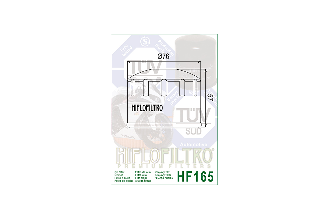 HIFLO Ölfilter HF165 für BMW F800S 2006-2010 / BMW F800ST 2006-2013