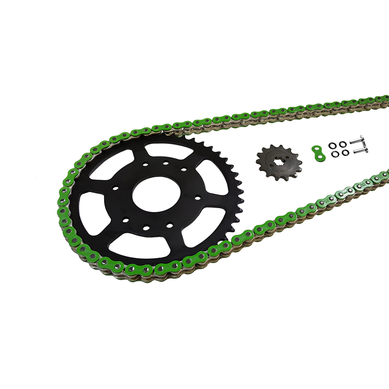 EK-Chain Kettensatz 520 MVXZ-2 für Ducati 851 ab Modelljahr 1989- Farbe Grün