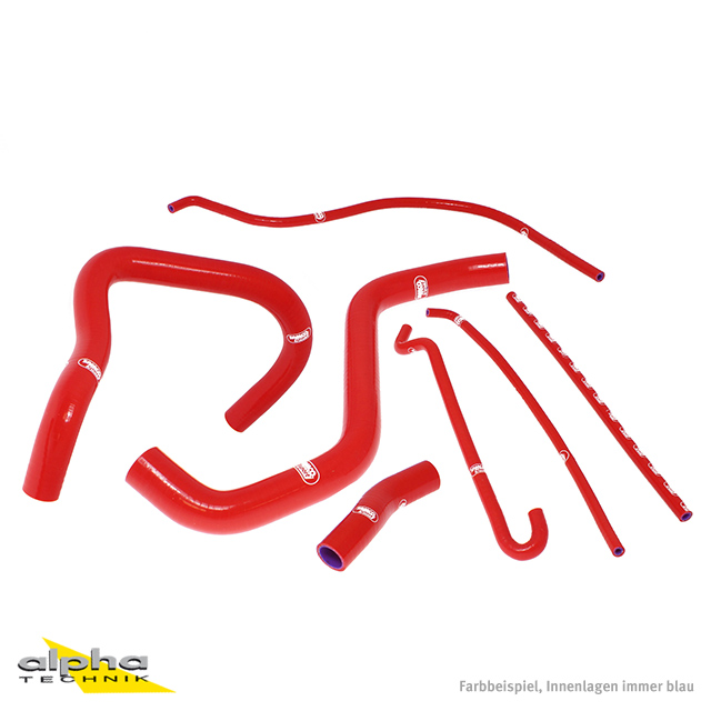 SAMCO SPORT Siliconschlauch Kit rot für Suzuki GSX1300R Hayabusa Modelljahr 2008-2019
