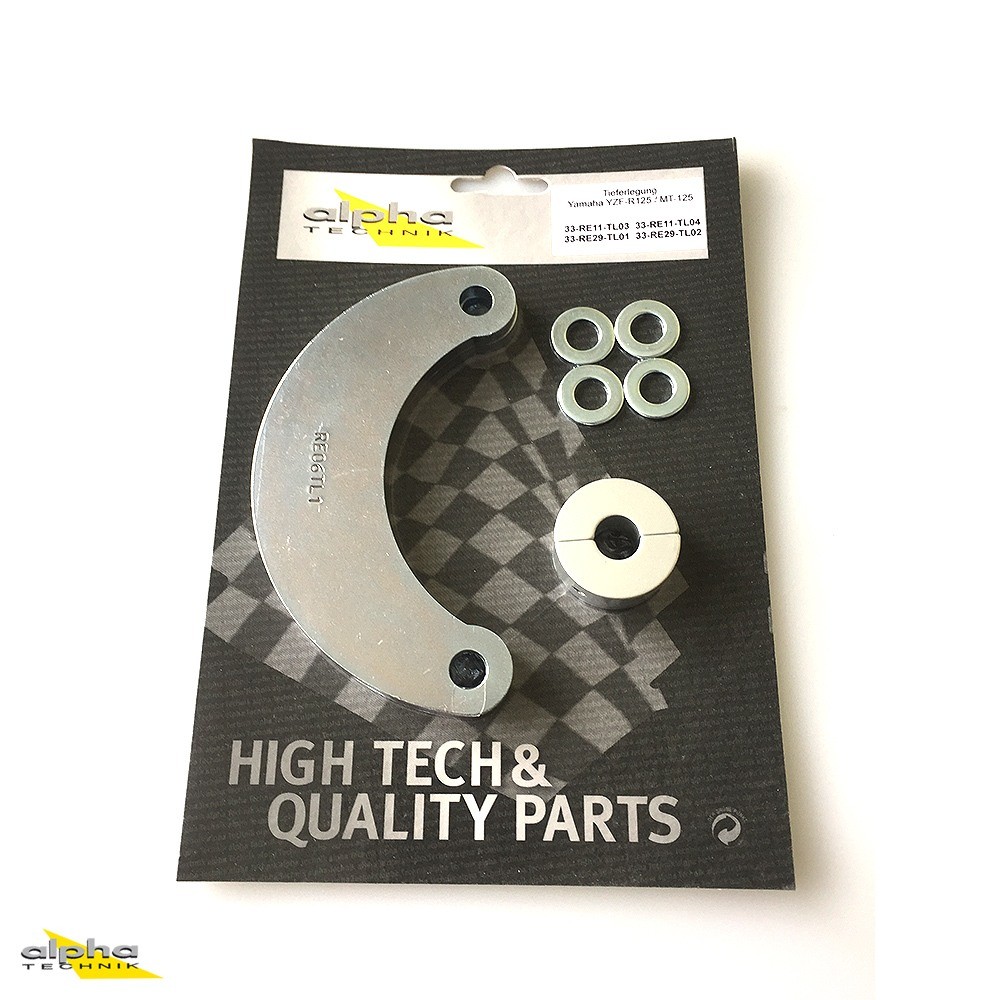 alpha Technik Tieferlegungssatz 30mm für Yamaha YZF-R125; Typ RE11; Modelljahr 2014-