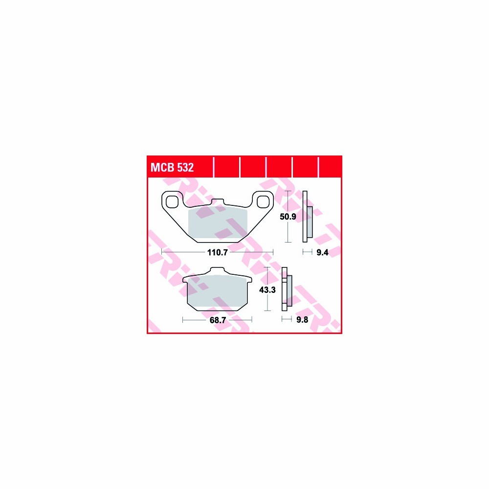TRW Bremsbelagsatz Allround MCB532