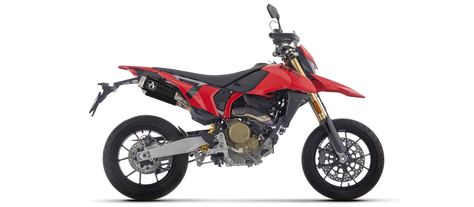 ARROW Auspuff PRO-RACE DARK Edelstahl für Ducati Hypermotard 698 Mono /RVE, ab Modelljahr 2024-