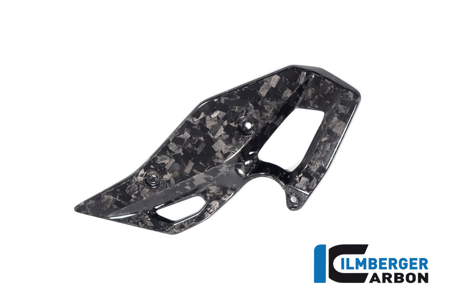 Ilmberger Carbon Fersenschutz links, Black Diamond Carbon, glänzend, BMW R1300GS 2023-