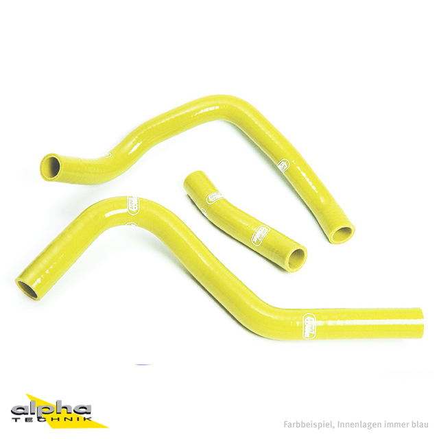 SAMCO SPORT Siliconschlauch Kit gelb für Suzuki GSXR1000 Modelljahr 2001-2004
