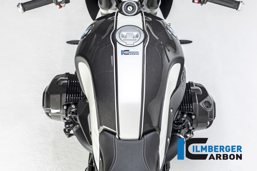 Ilmberger Carbon Abdeckung am Rahmenheck rechts, glänzend, BMW R nineT 2014-2017, R nineT Racer, Scrambler, Urban GS 2016-