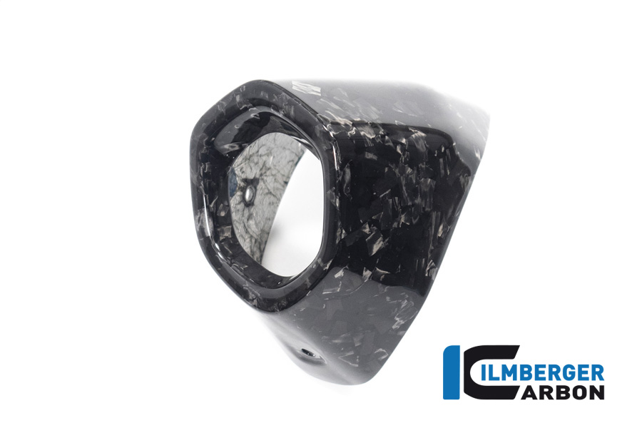 Ilmberger Carbon Auspuffhitzeschutz hinten, Black Diamond Carbon, glänzend, BMW R1300GS 2023-