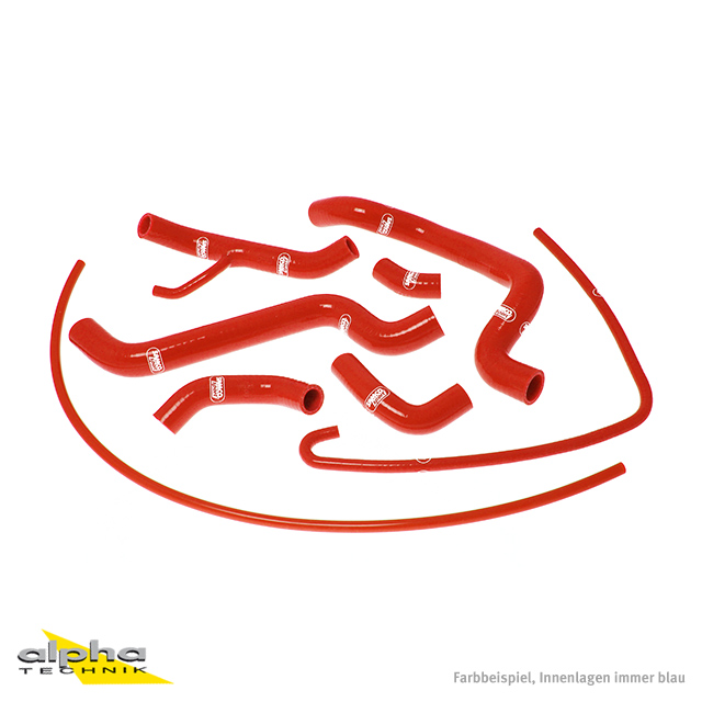 SAMCO SPORT Siliconschlauch Kit rot für Ducati 848 1098 R S 1198 R S Modelljahr 2007-2014