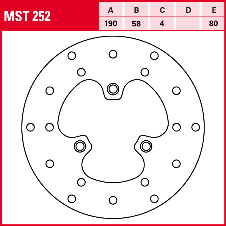 TRW Bremsscheibe Allround starr MST252