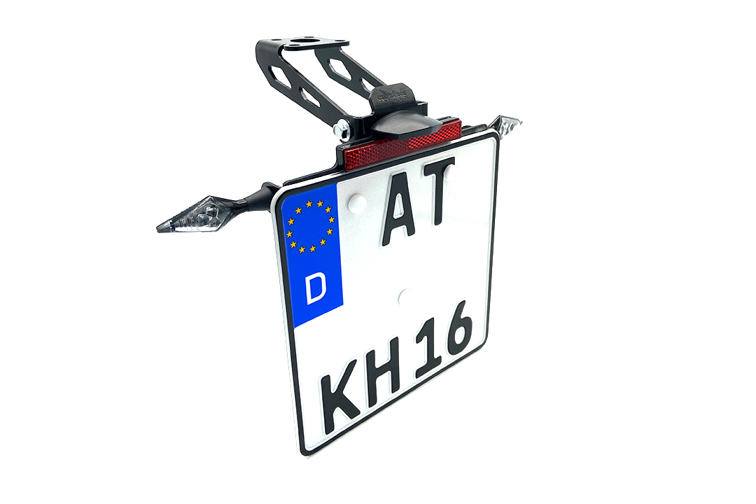 alpha Technik Kennzeichenhalter für Kawasaki Ninja ZX4-R / ZX-4RR, Modelljahr 2024- 